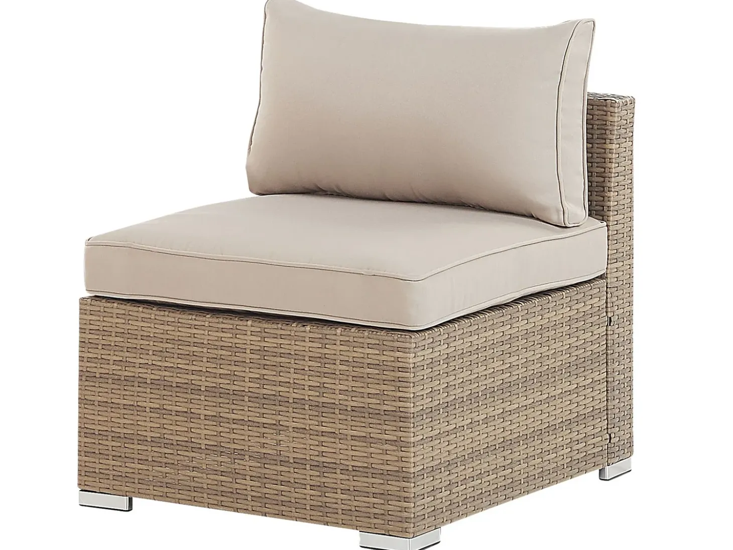 COCCOLIA 5 personers Loungesæt med bord Beige PE-rattan