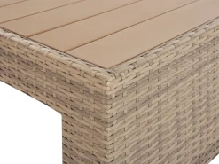 COCCOLIA 5 personers Loungesæt med bord Beige PE-rattan