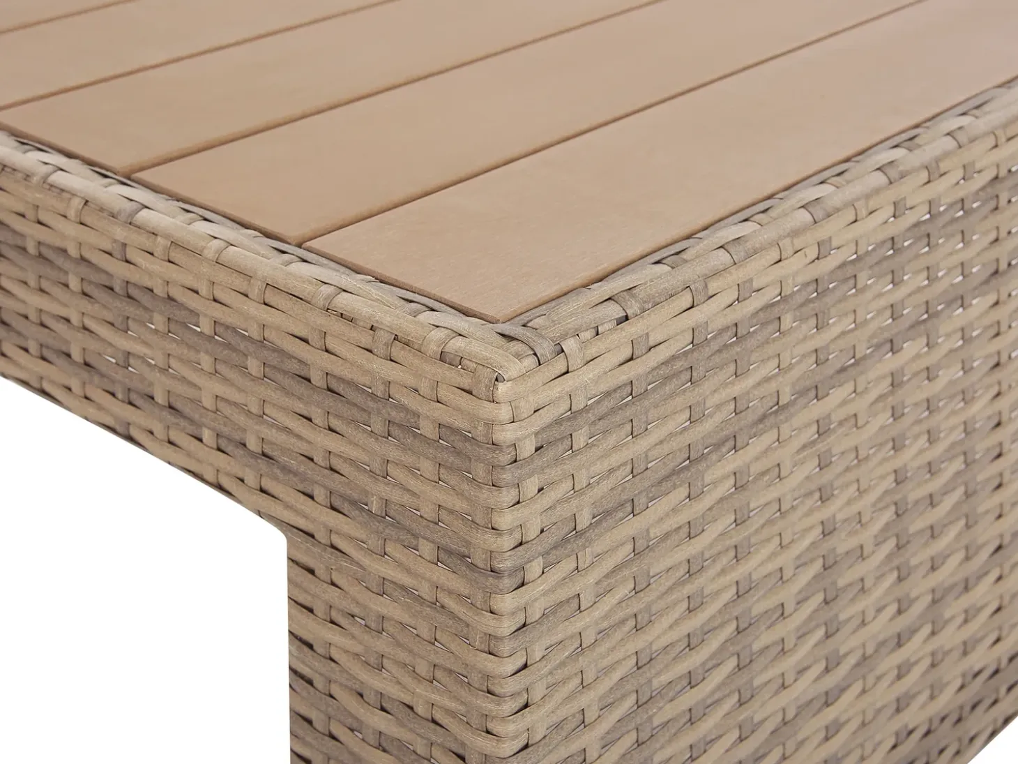 COCCOLIA 5 personers Loungesæt med bord Beige PE-rattan
