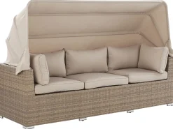 COCCOLIA 5 personers Loungesæt med bord Beige PE-rattan