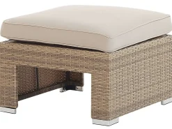 COCCOLIA 5 personers Loungesæt med bord Beige PE-rattan