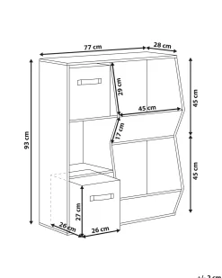 DARLOT 93 cm Hvid