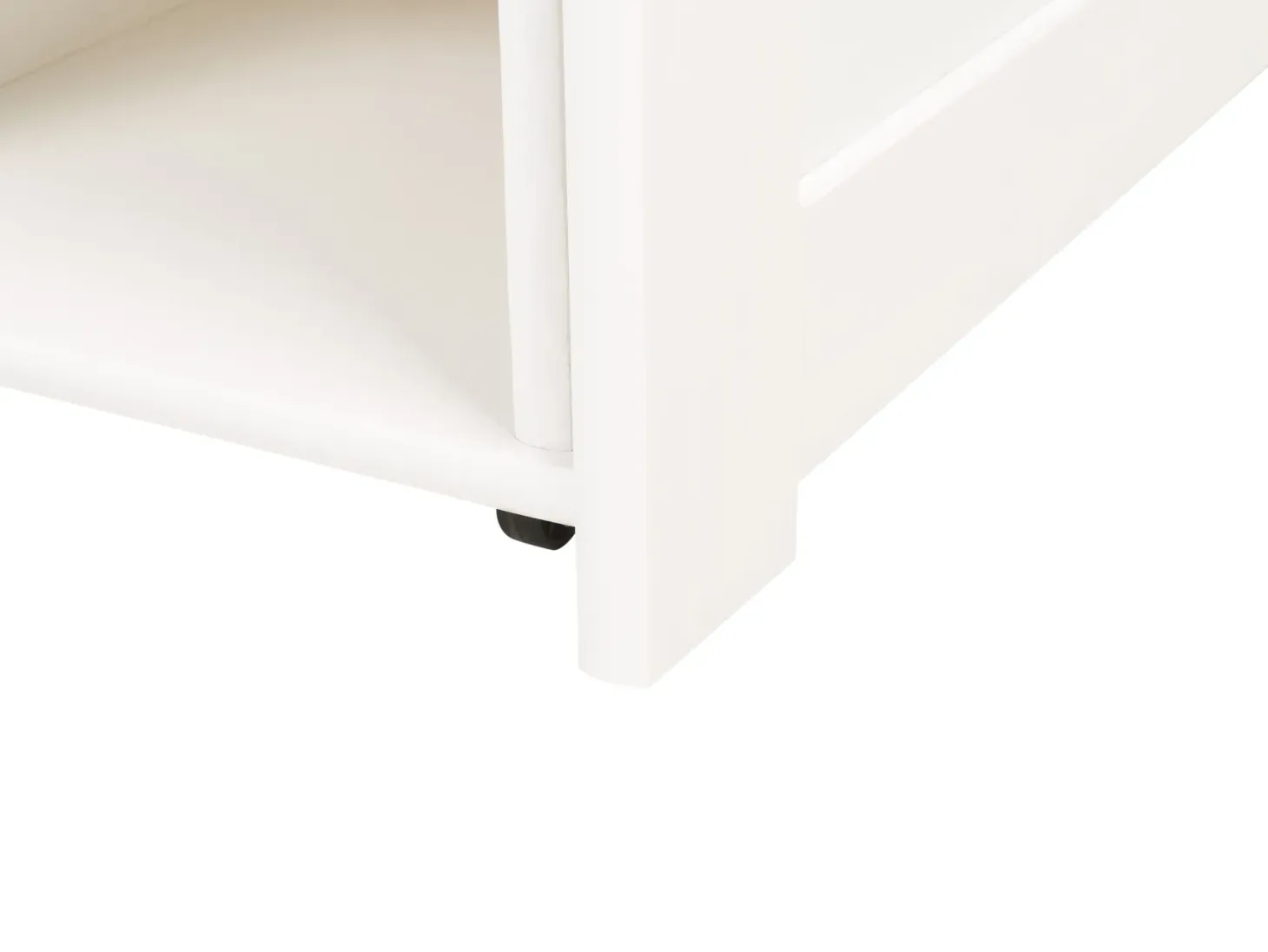 Daybed med opbevaring Fyretræ ROYVILLE 90 x 200 cm Hvid