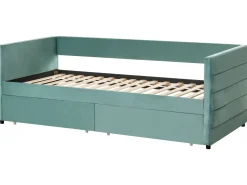 Daybed med opbevaring Velour MARRAY 90 x 200 cm Mintgrøn