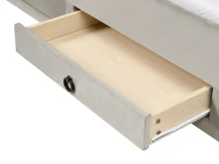 Daybed med opbevaring Velour MEUDON 90 x 200 cm Grå