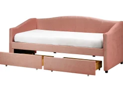 Daybed med opbevaring VITTEL 90 x 200 cm Lyserød