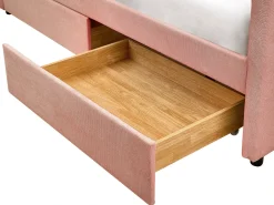 Daybed med opbevaring VITTEL 90 x 200 cm Lyserød