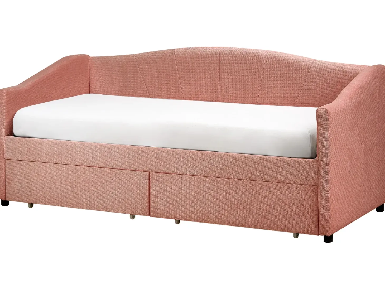 Daybed med opbevaring VITTEL 90 x 200 cm Lyserød