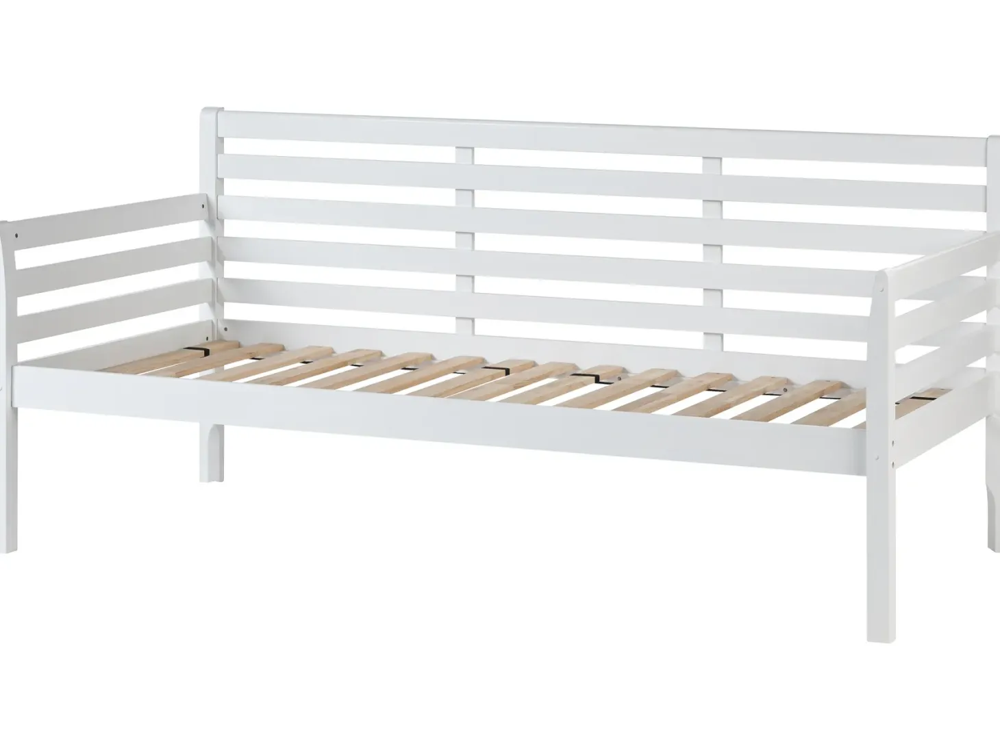 Daybed Træ THEZA 90 x 200 cm Hvid