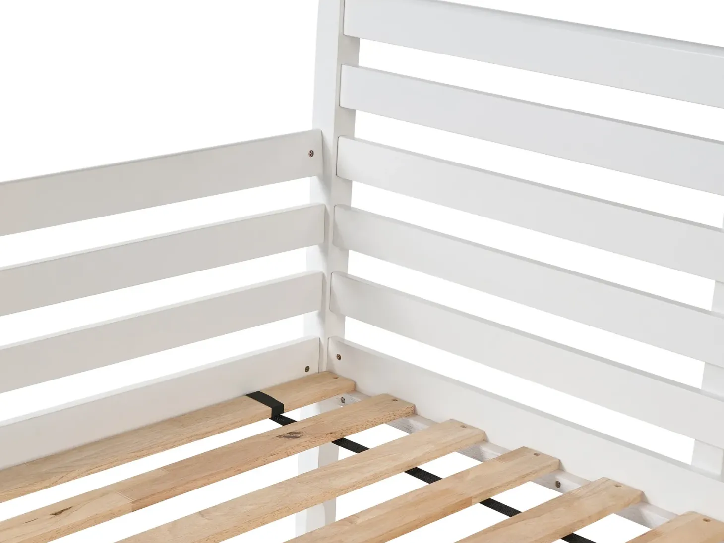 Daybed Træ THEZA 90 x 200 cm Hvid