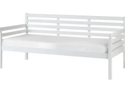 Daybed Træ THEZA 90 x 200 cm Hvid