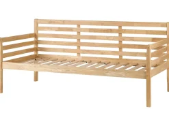 Daybed Træ THEZA 90 x 200 cm Naturlig