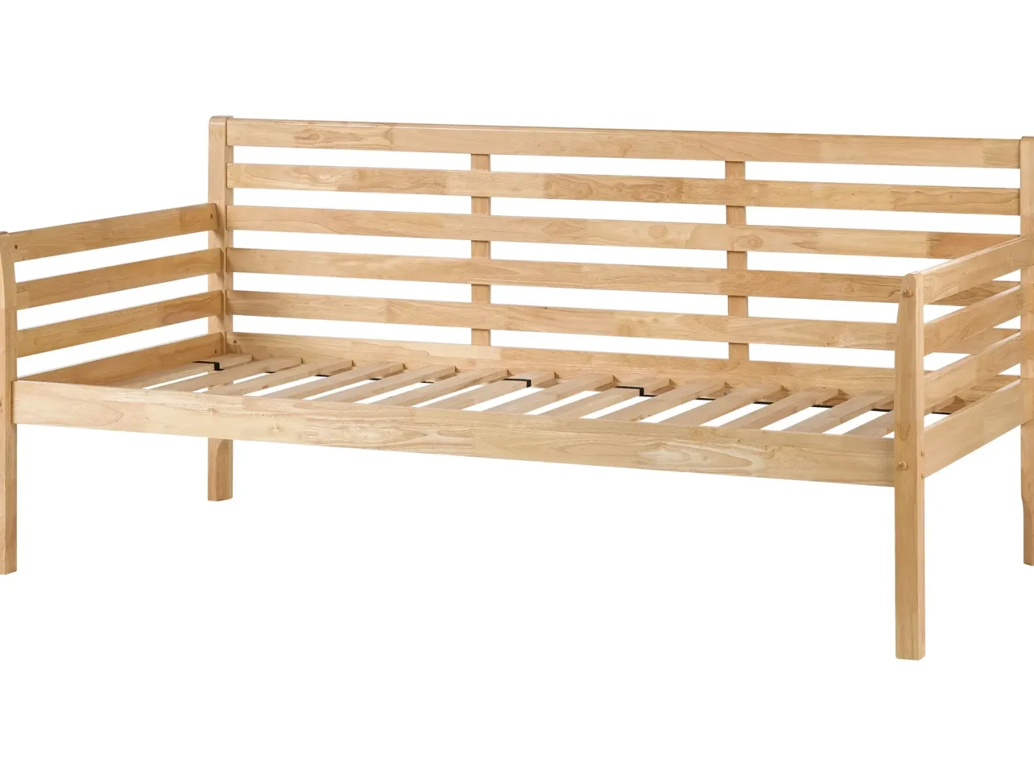 Daybed Træ THEZA 90 x 200 cm Naturlig