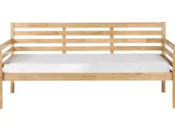 Daybed Træ THEZA 90 x 200 cm Naturlig