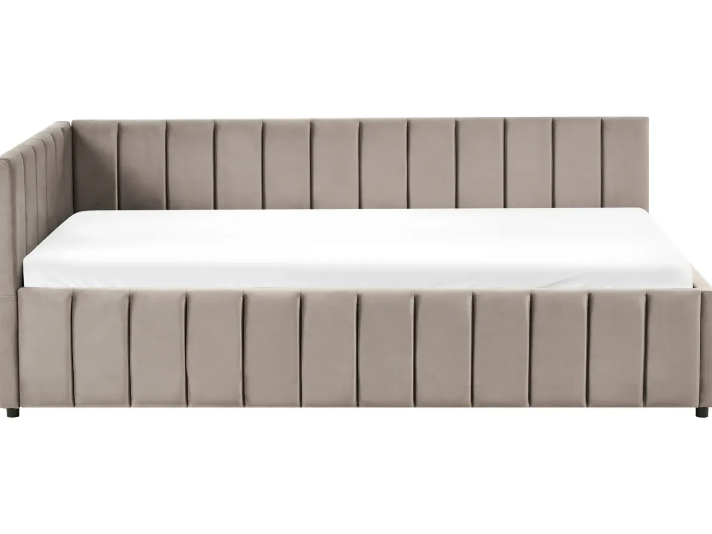 Daybed Velour LISIEUX 90 x 200 cm Brungrå