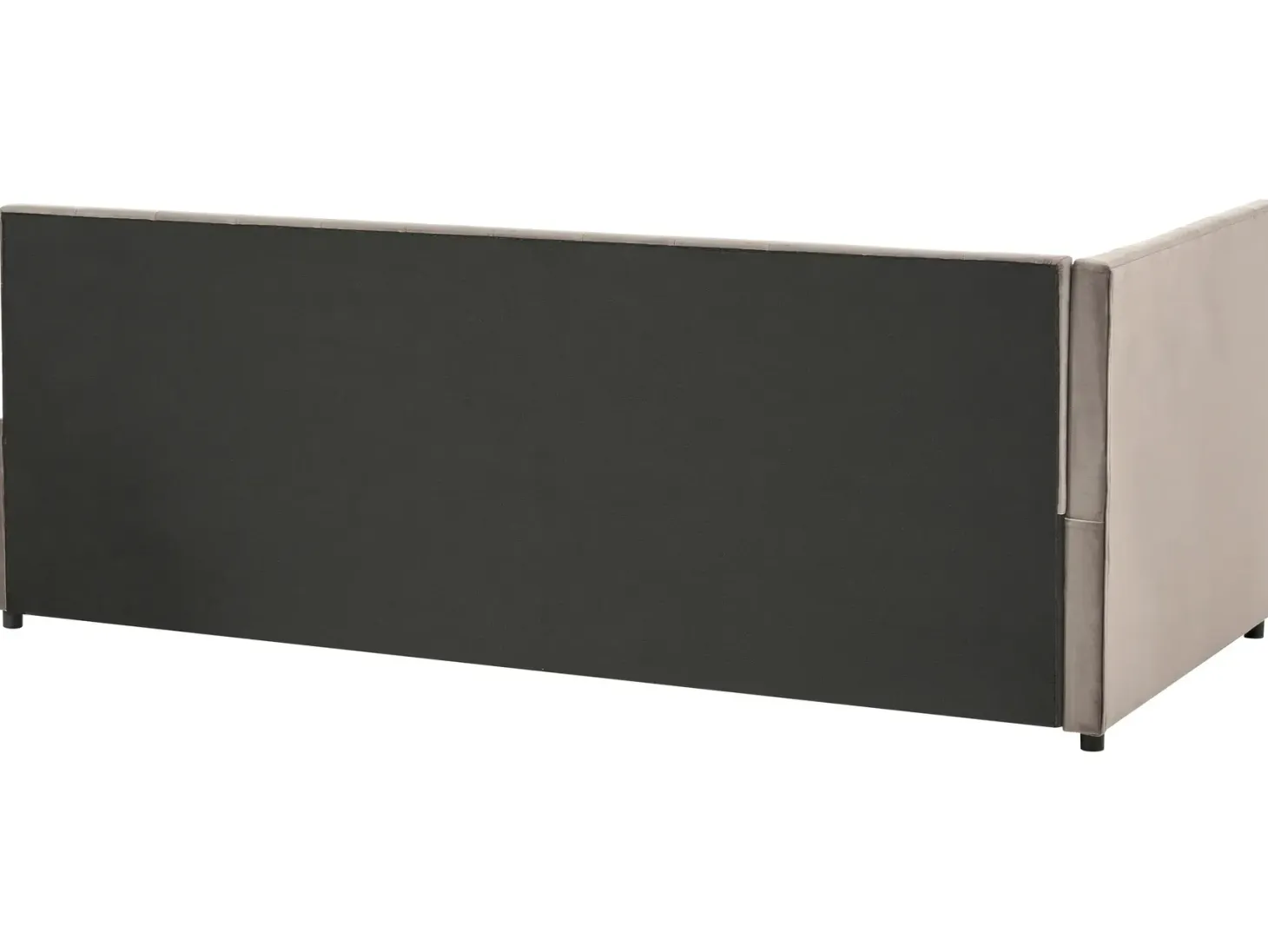 Daybed Velour LISIEUX 90 x 200 cm Brungrå