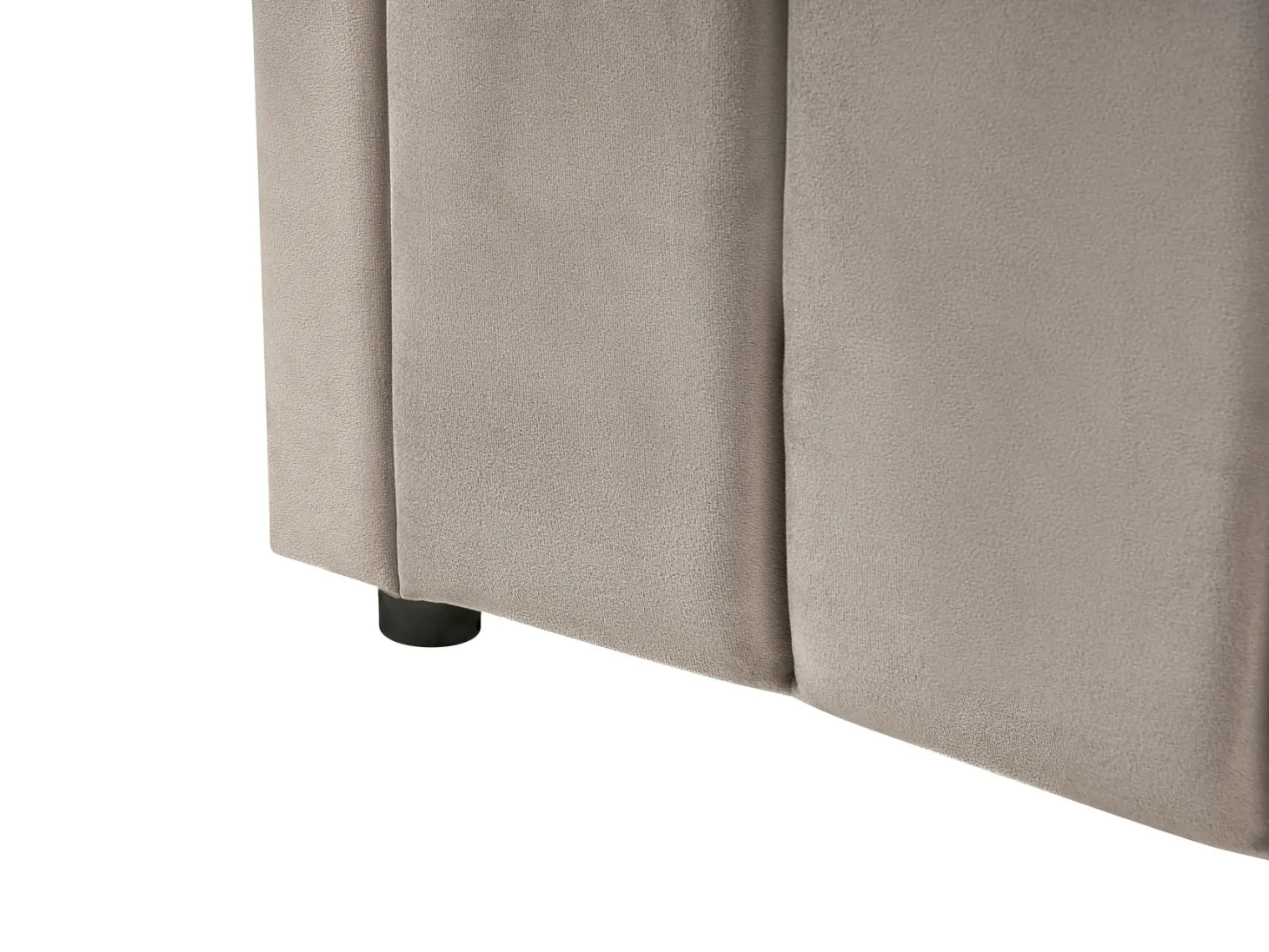 Daybed Velour LISIEUX 90 x 200 cm Brungrå