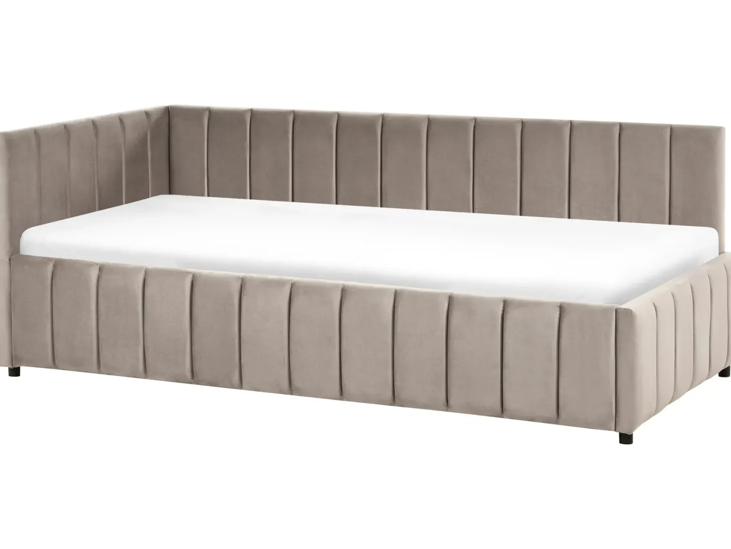 Daybed Velour LISIEUX 90 x 200 cm Brungrå