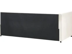 Daybed Velour LISIEUX 90 x 200 cm Cremehvid