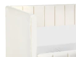 Daybed Velour LISIEUX 90 x 200 cm Cremehvid