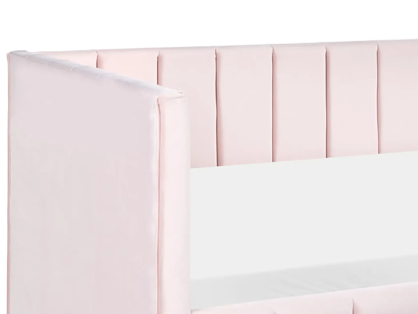 Daybed Velour LISIEUX 90 x 200 cm Pastellrosa
