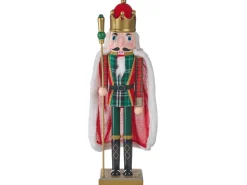 Dekorativ figur HALLSJON Nøddeknækker 50 cm Rood/groen