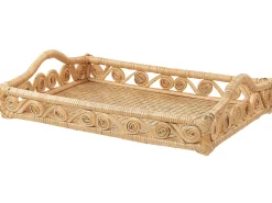 Dekorativ bakke CALAYAN Rattan Beige