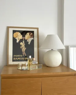 Dekorativ bakke CHABRIS Glas Guld