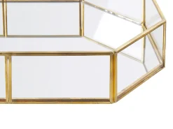 Dekorativ bakke CHABRIS Glas Guld