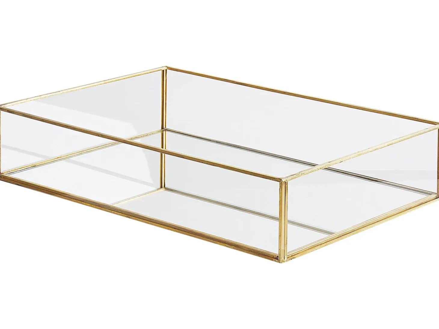 Dekorativ bakke GRENOBLE Glas Guld