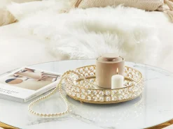 Dekorativ bakke VATAN Glas Guld