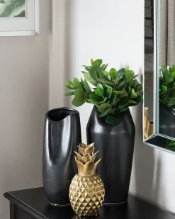 Dekorativ figur Ananas TYANA Keramik Guld