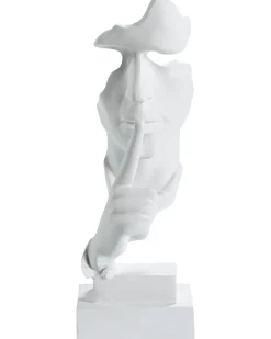 Dekorativ figur Ansigt RAAHE Hvid