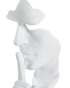 Dekorativ figur Ansigt RAAHE Hvid