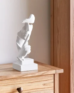 Dekorativ figur Ansigt RAAHE Hvid