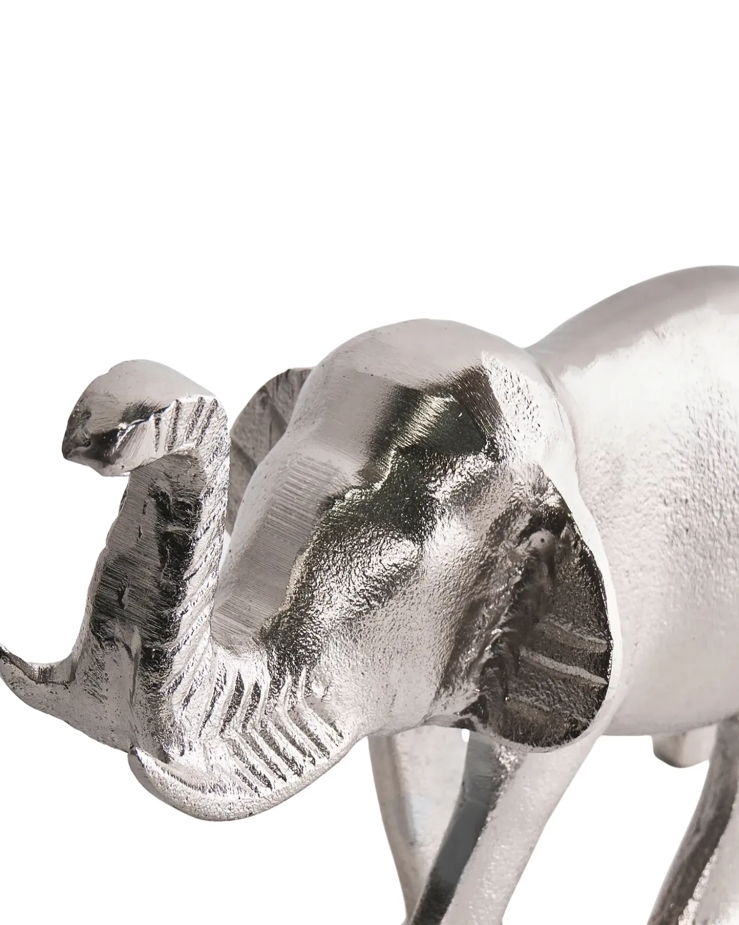 Dekorativ figur Elefant MIOGOST Metal Sølv