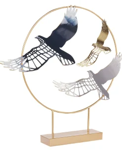 Dekorativ figur Fugl SAMARIUM Metal Guld