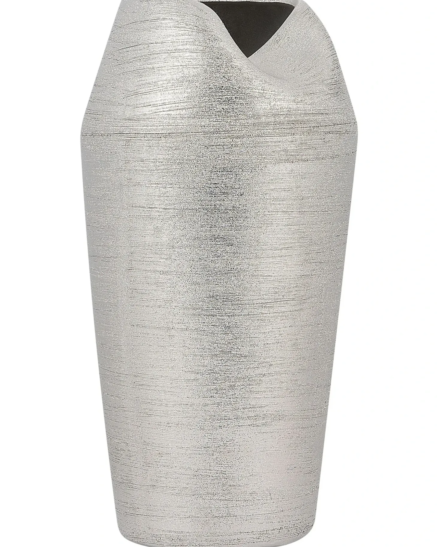 Dekovase APAMEA Stentøj 33 cm Sølv