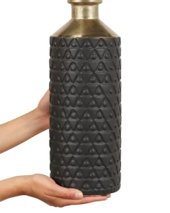 Dekovase ARSIN Stentøj 39 cm Sort