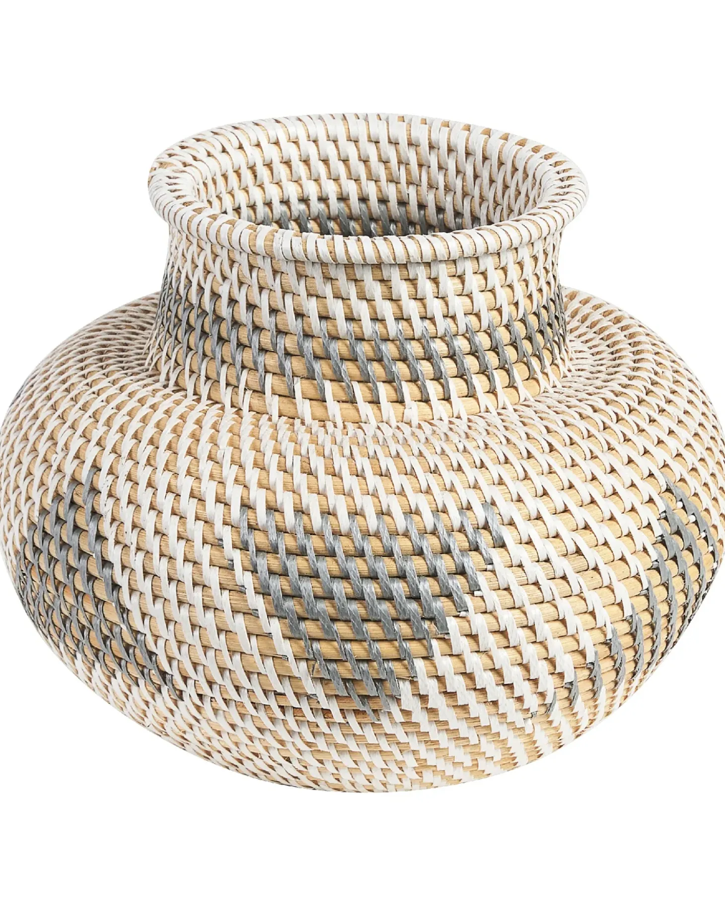 Dekovase ASAHAN Rattan 22 cm Naturlig