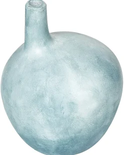 Dekovase BENTONG Keramik 26 cm Himmelblå