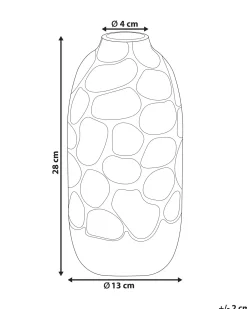 Dekovase CENABUM Stentøj 28 cm Hvid
