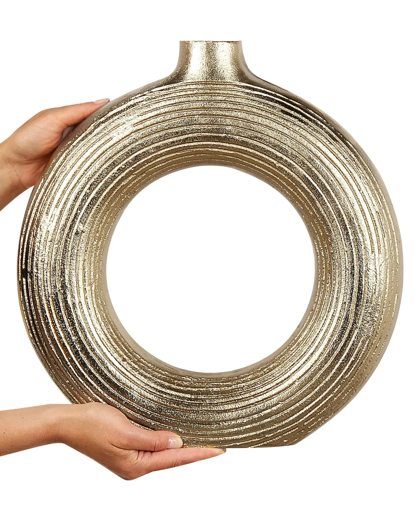 Dekovase COMAL Metal 40 cm Guld