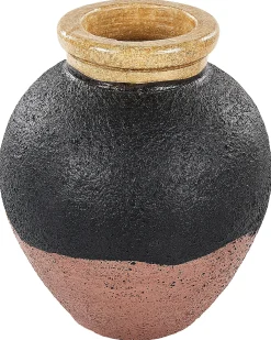 Dekovase DAULIS Keramik 31 cm Sort