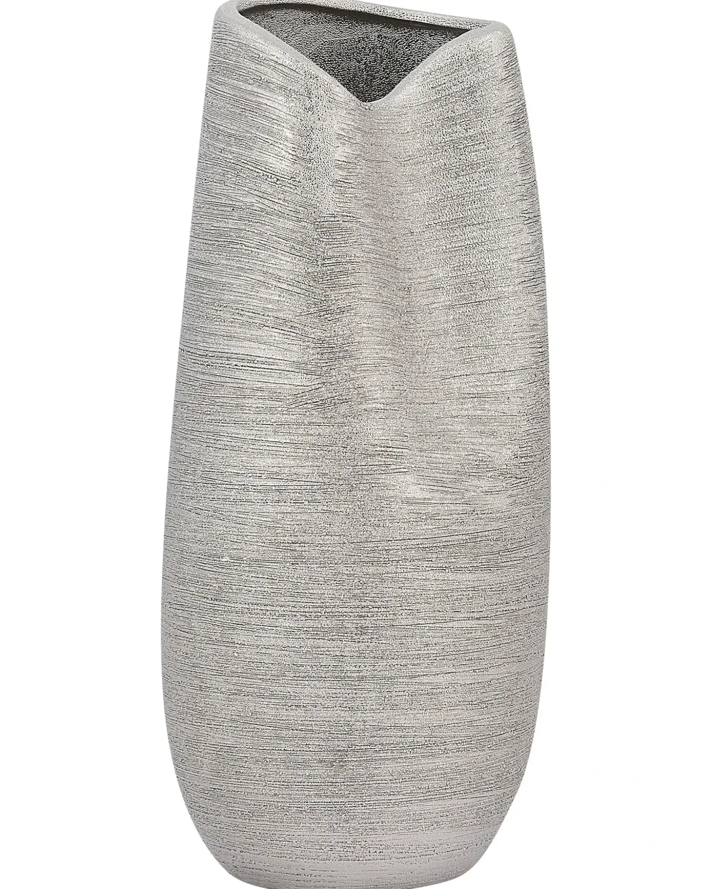 Dekovase DERBE Stentøj 32 cm Sølv