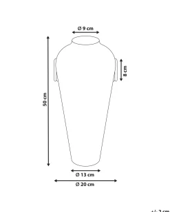 Dekovase ELATIA Rattan 50 cm Naturlig