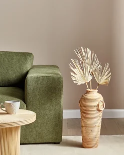 Dekovase ELATIA Rattan 50 cm Naturlig