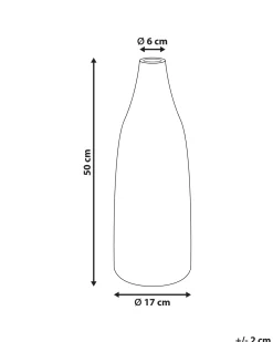 Dekovase FLORENTIA Keramik 50 cm Sort