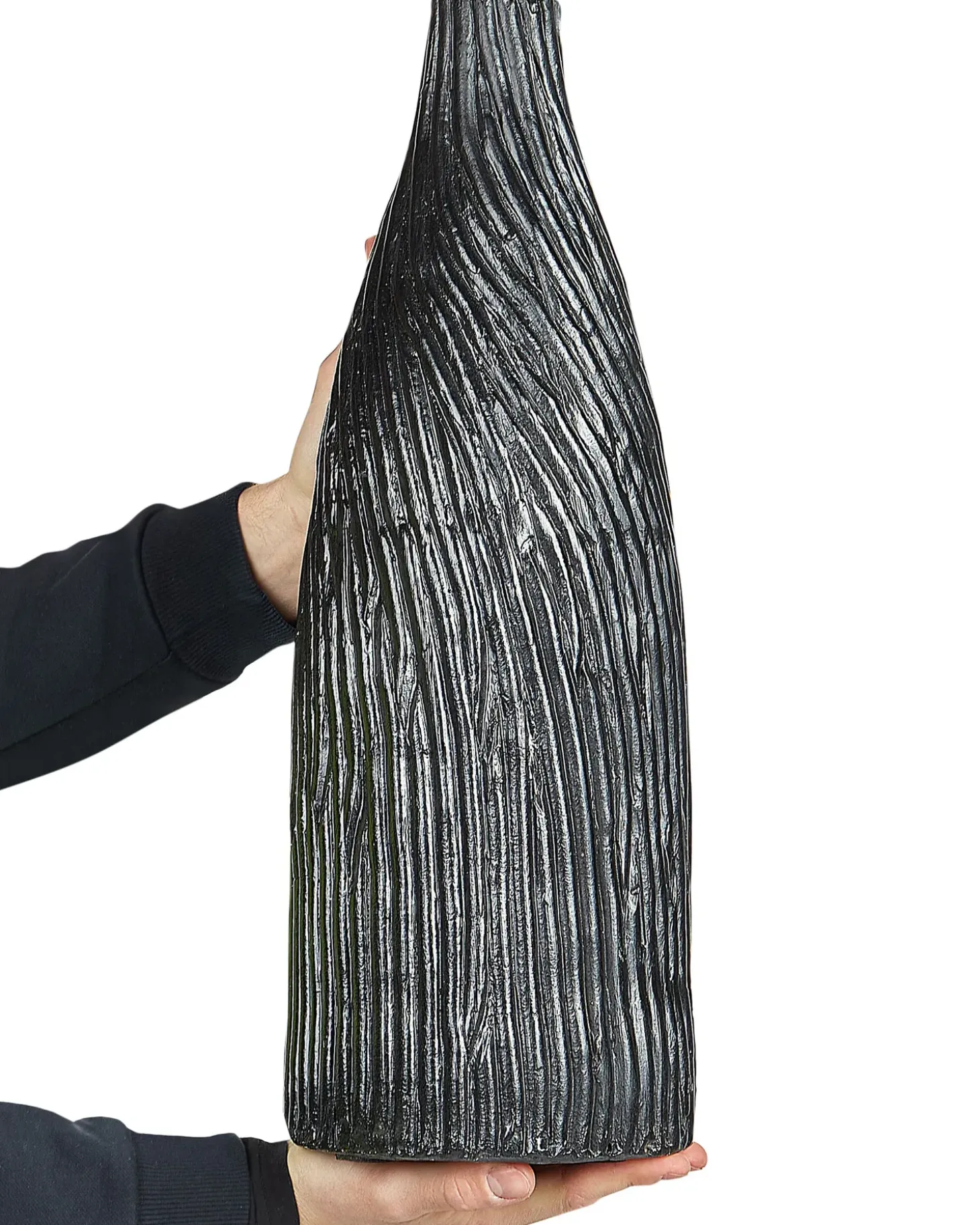 Dekovase FLORENTIA Keramik 50 cm Sort