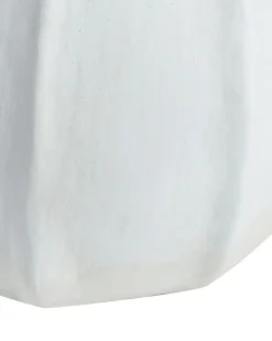 Dekovase KAMPAR Keramik 30 cm Hvid